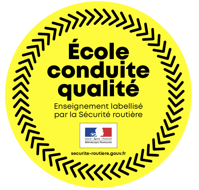 Logo label de qualité auto-école Ministère de l'Intérieur